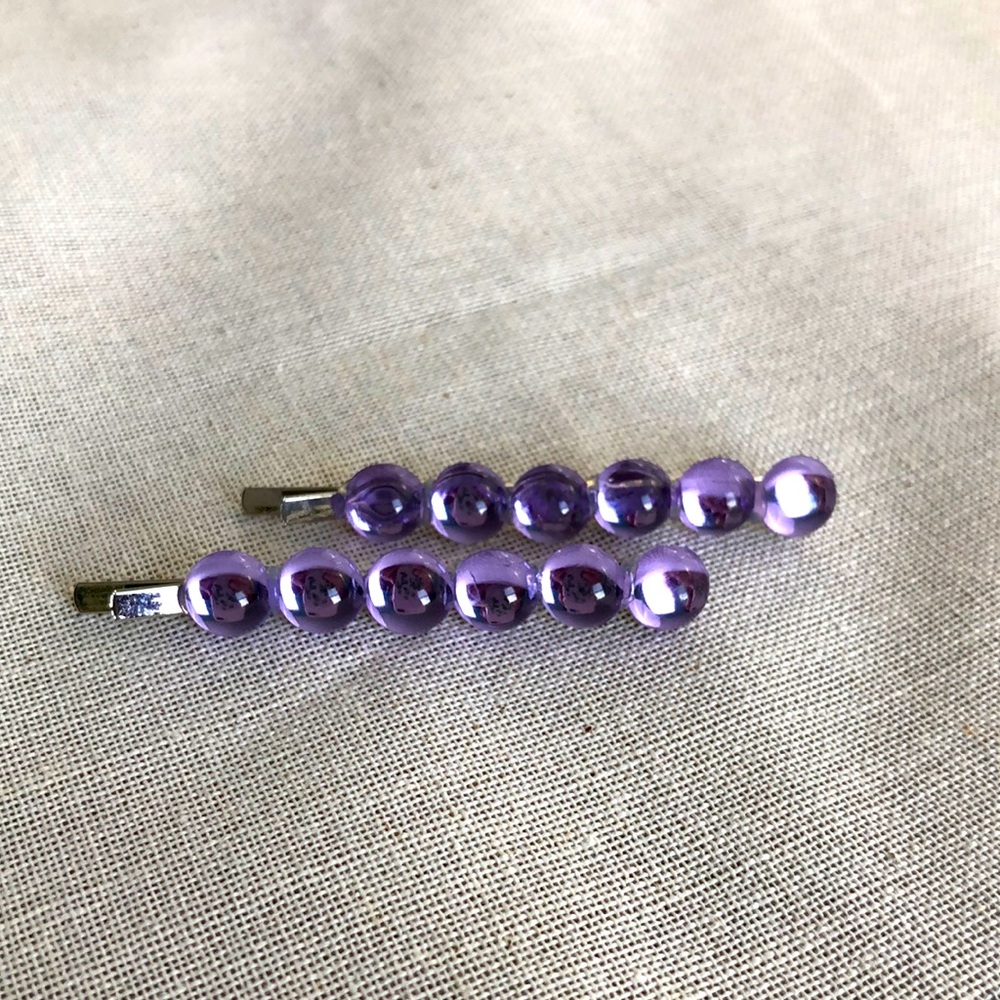 90s/00s purple bobby pins 🌈